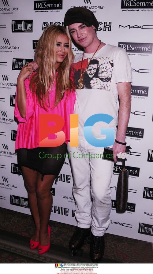 Aubrey O'Day and Richie Rich at Fashion Show