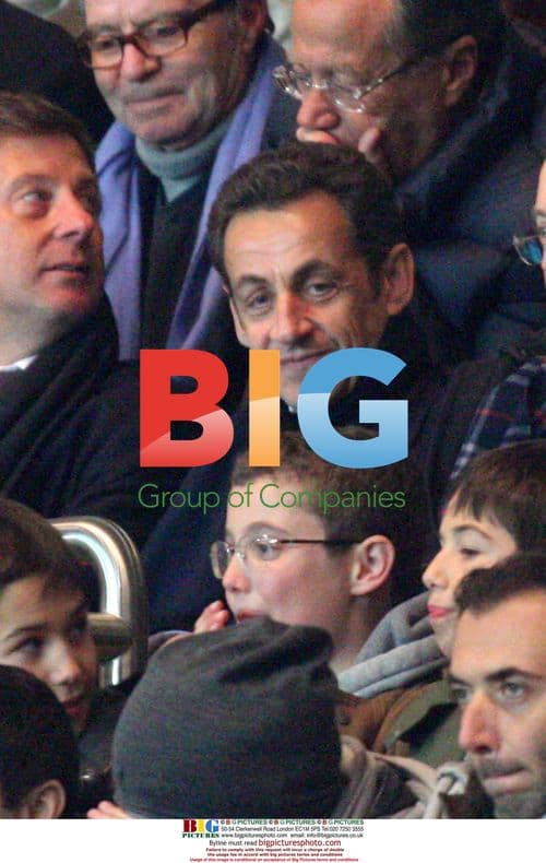 Sarkozy Attends PSG Match with Children