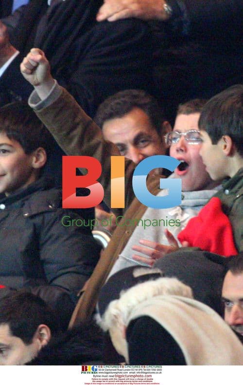 Sarkozy Attends PSG Match