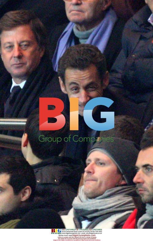 Sarkozy Attends PSG Match in Paris