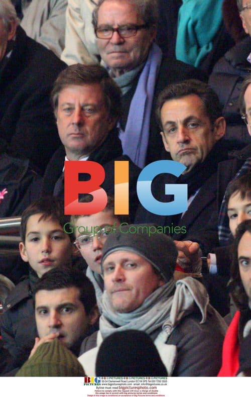 Sarkozy Attends PSG Match