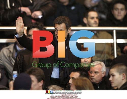 Sarkozy at PSG vs Wolfsburg match