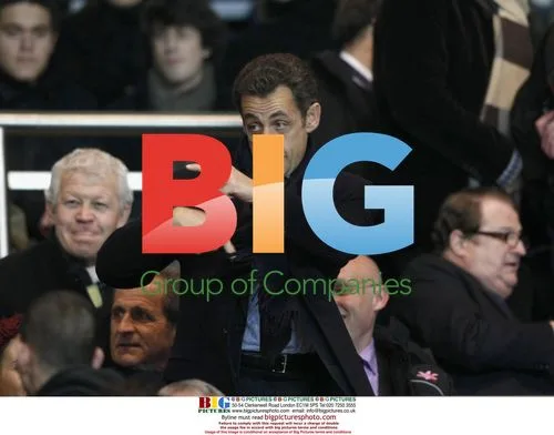 Sarkozy at PSG v Wolfsburg match