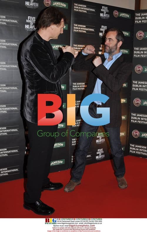 Liam Neeson and James Nesbitt at 'Five Minutes of Heaven' premiere