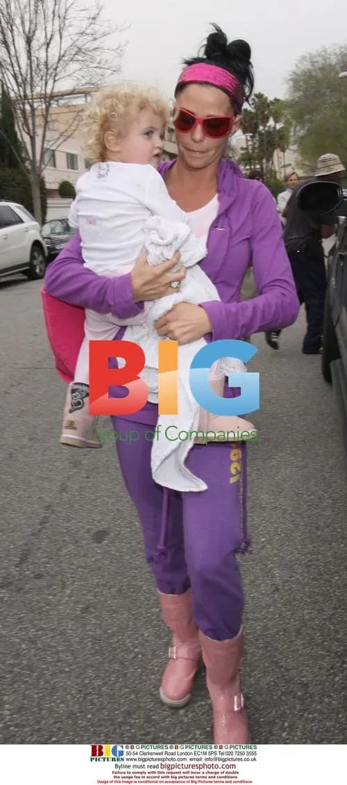 Katie Price and Peter Andre arrive at SLS Hotel