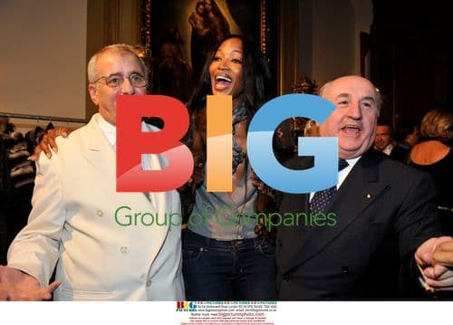 Dennis Basso and Naomi Campbell at Hotel Palace Bar