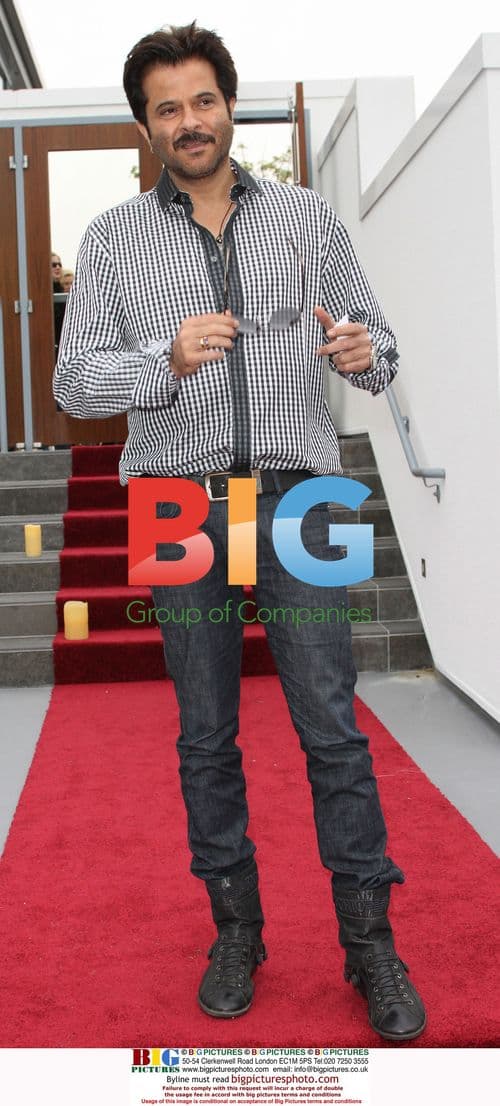 Anil Kapoor poses outside SLS Hotel in Beverly Hills
