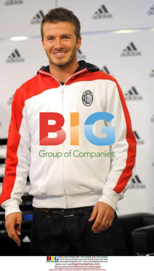 David Beckham Presents Adidas Trainers in Milan