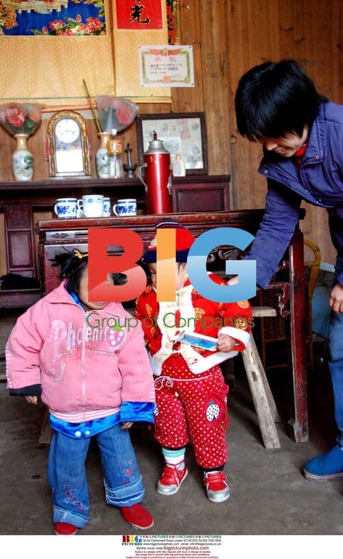 Small woman with mental disability in China