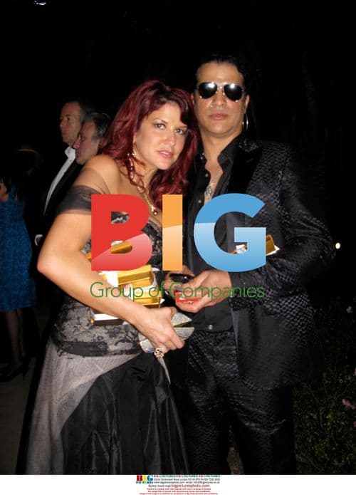 Slash and Perla at Elton John Oscar Party