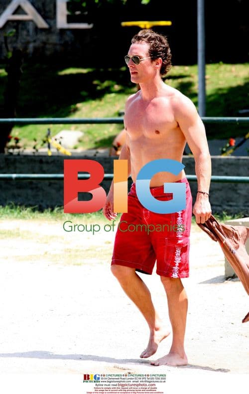 Matthew McConaughey Runs in Rio de Janeiro