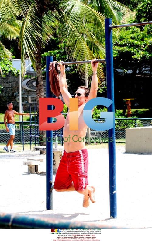 Matthew McConaughey Hits the Beach in Rio