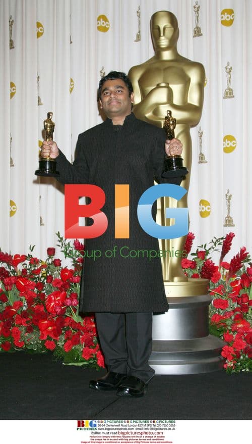 A.R. Rahman at Oscars Pressroom