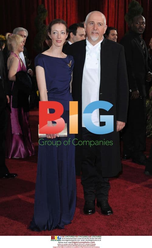 Peter Gabriel and Meabh Flynn at 81st Oscars