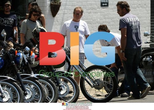 Orlando Bloom and Eric Bana buy motorcycles