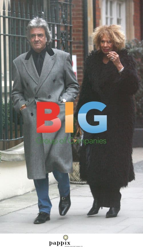 David Dickinson and wife Lorne Lesley take a stroll