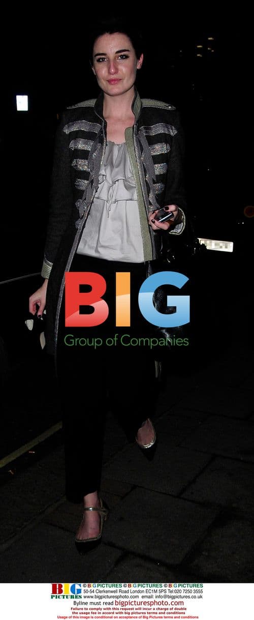 Model Erin O'Connor leaves Mayfair Hotel