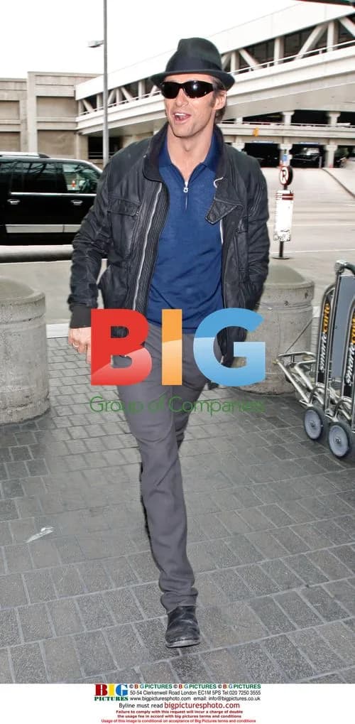Hugh Jackman at LAX
