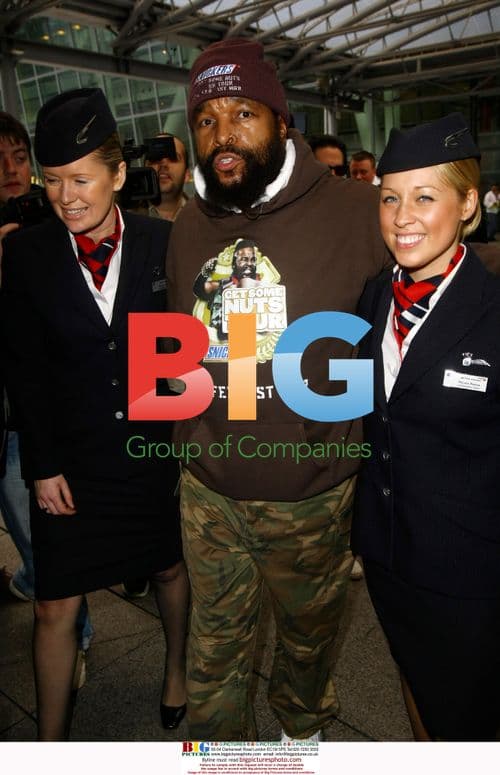 Mr. T Arrives at Heathrow Airport