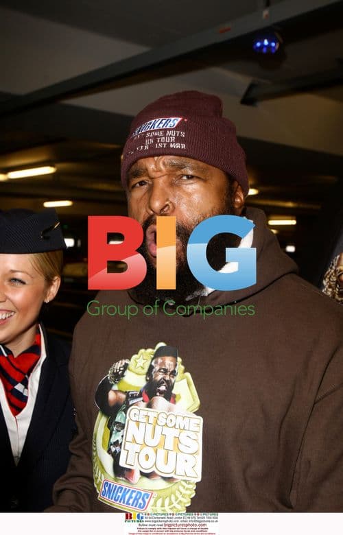 Mr. T Arrives at Heathrow