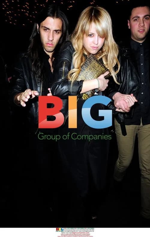 Peaches Geldof with mystery man at Mayfair Hotel