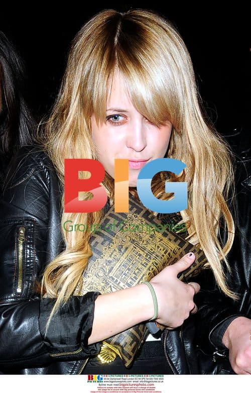 Peaches Geldof returns to hotel with mystery man