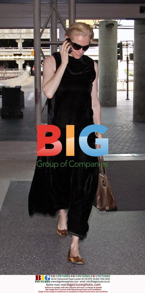 Tilda Swinton at LAX Airport