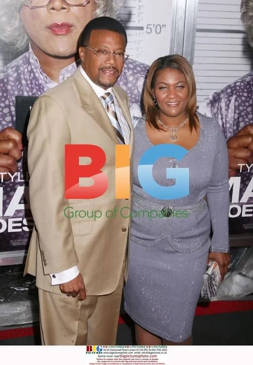 Judge GREG MATHIS and wife at 'Madea Goes to Jail' screening