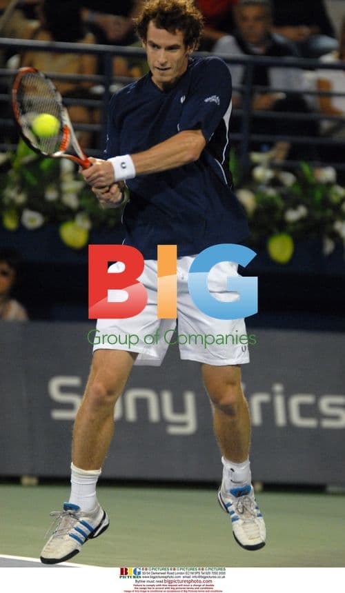 Andy Murray vs Arnaud Clement at Dubai Tennis
