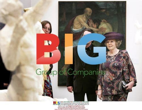 Dutch Queen Beatrix at Art Exhibition