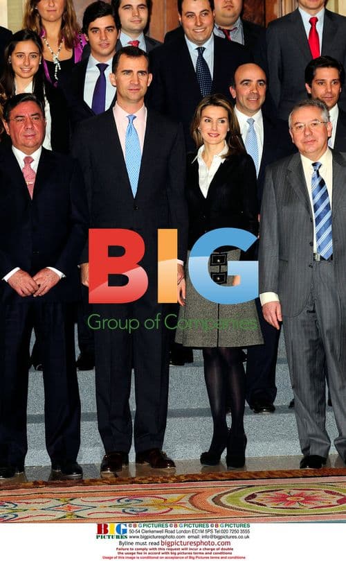 Prince and Princess of Asturias at Palace