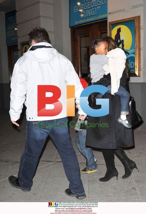 Brad Pitt and Angelina Jolie with kids