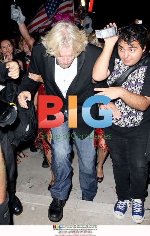 Sir Richard Branson at Virgin Launch Party