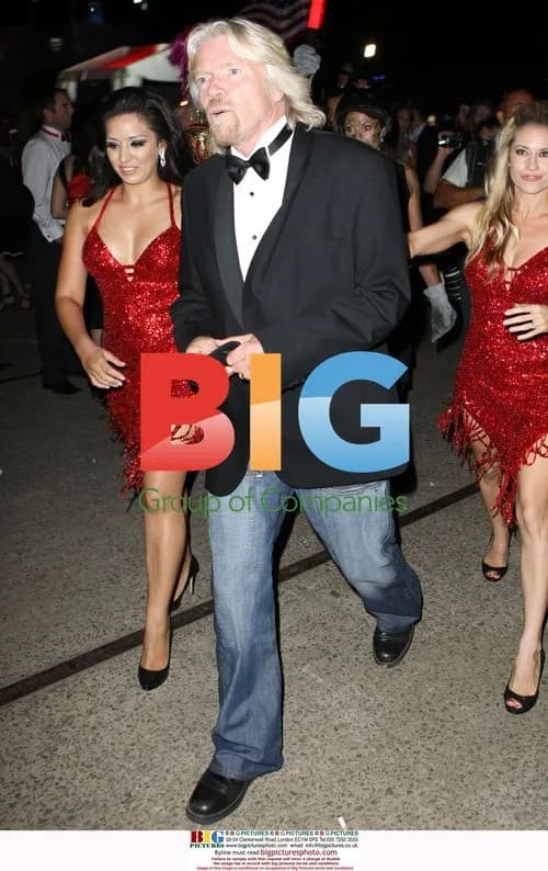 Sir Richard Branson at Virgin Launch Party