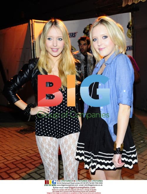 BB Twins Amanda and Sam with Mr T in London