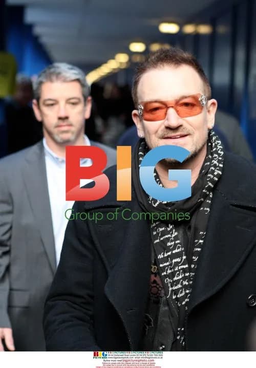 Bono Leaving Radio 1 in London
