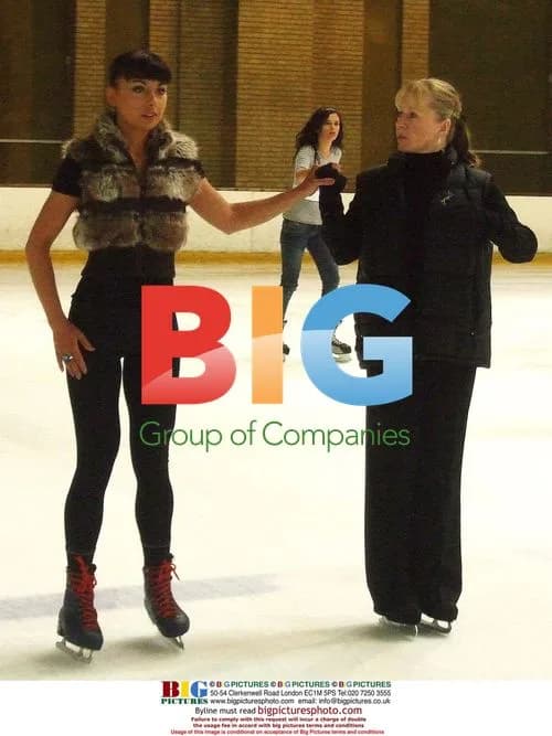The Cheeky Girls practice ice skating