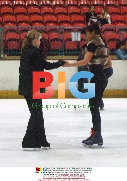 The Cheeky Girls practice ice skating