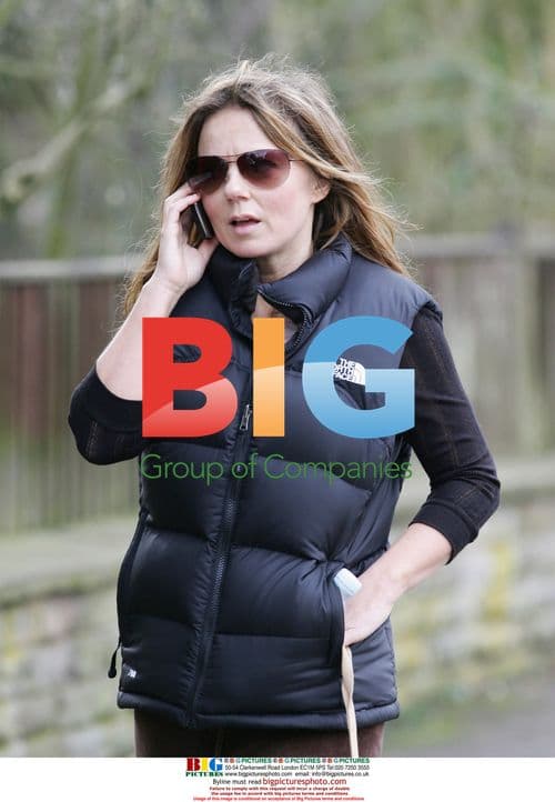 Geri Halliwell walking dog in London
