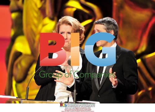 Antoine De Caunes and Emma Thompson at Cesar Film Awards