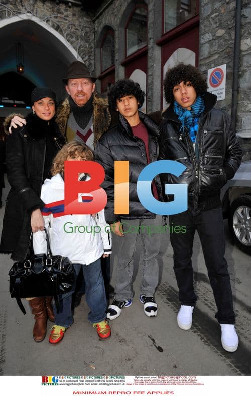 Boris Becker and family in St. Moritz