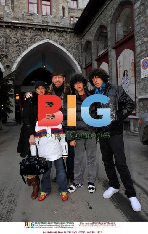 Boris Becker family photo in St. Moritz
