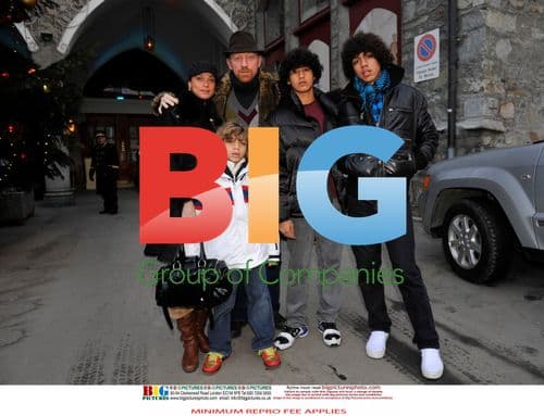 Boris Becker family in St. Moritz, 2008