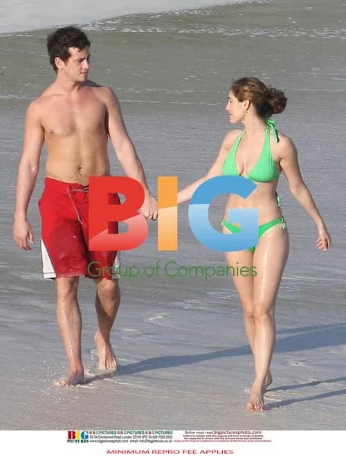 Kelly Brook and Danny Cipriani beach vacation
