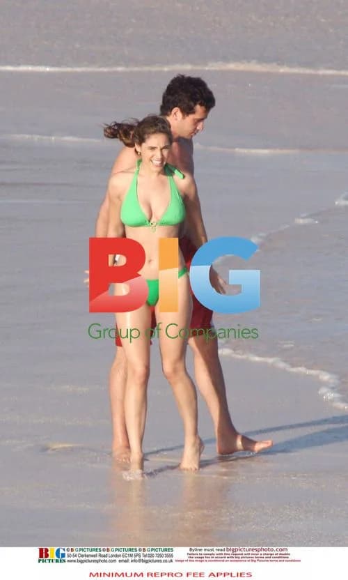 Kelly Brook and Danny Cipriani at the Beach