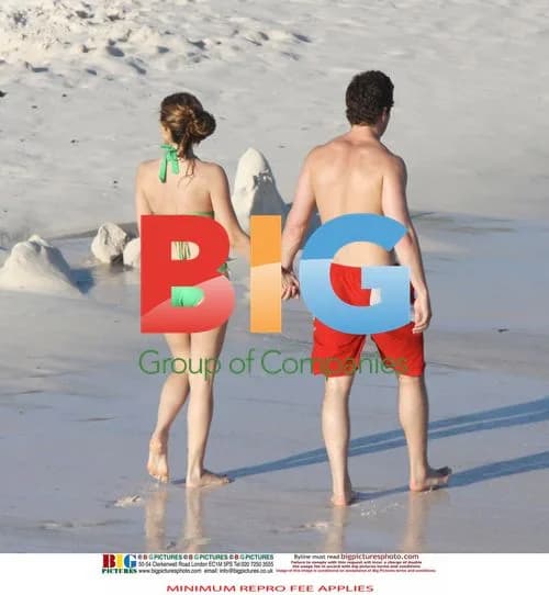 Kelly Brook and Danny Cipriani at the Beach