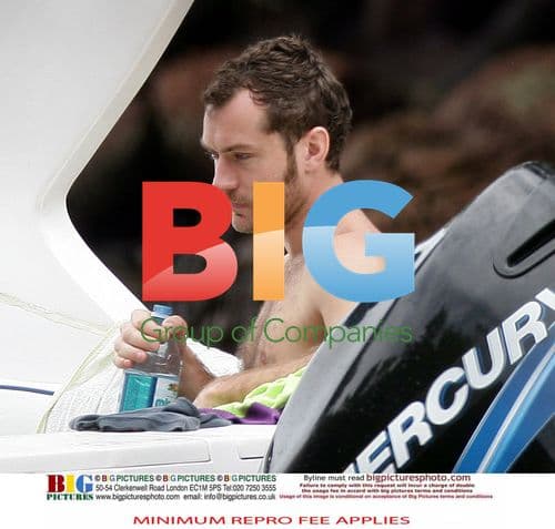 Jude Law and Sadie Frost with children in Brazil