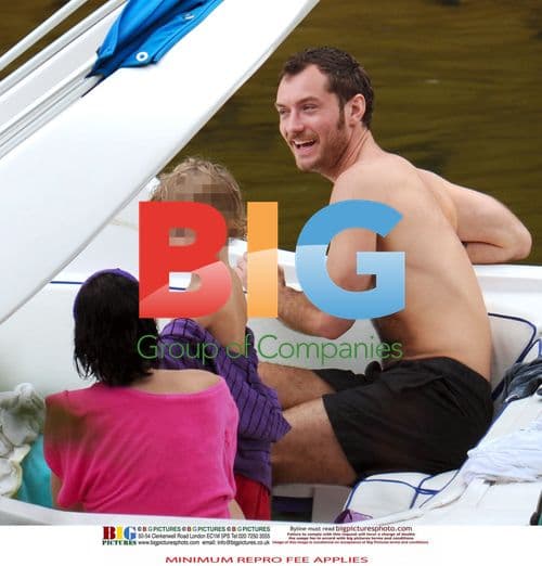 Jude Law and Sadie Frost with children in Brazil