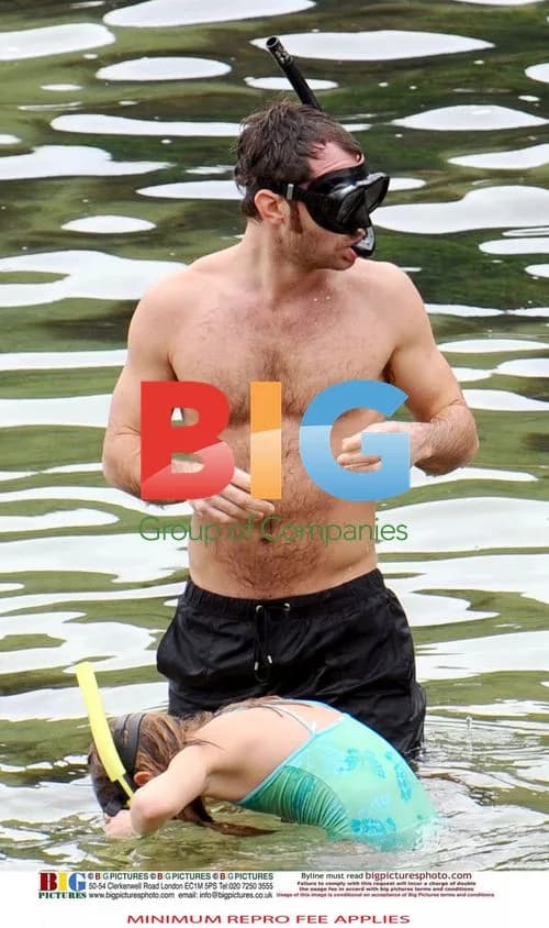 Jude Law and Sadie Frost with Children in Brazil