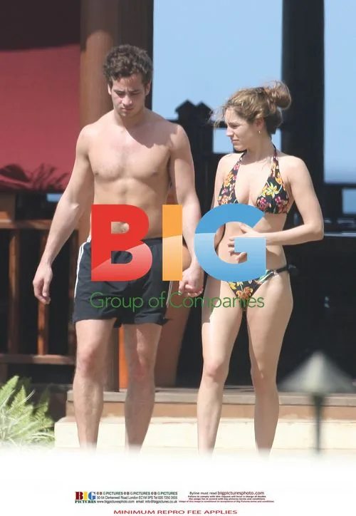 Kelly Brook and Danny Cipriani at Caribbean Beach